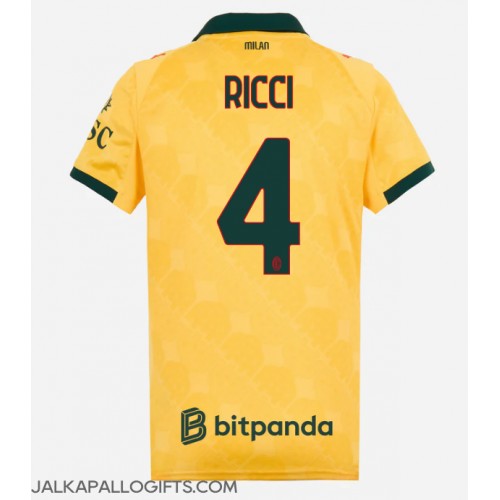 AC Milan Samuele Ricci #4 Kolmaspaita Naiset 2025-26 Lyhythihainen